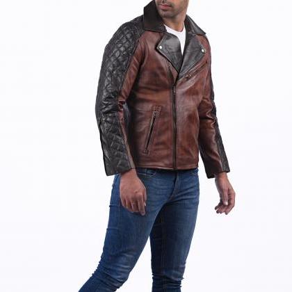 Riding Jackets For Men Classic Brando Quilted Boda..